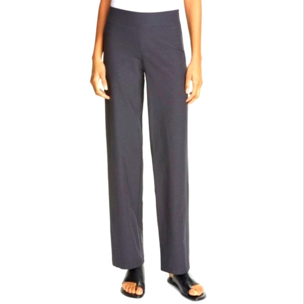 Eileen Fisher Light Gray Stretchy Pull On Pants Trousers Women's Size XL